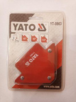 Струбцина магнітна для зварки Yato: 11.5 кг. 82х102х13 мм 38a-66c фото