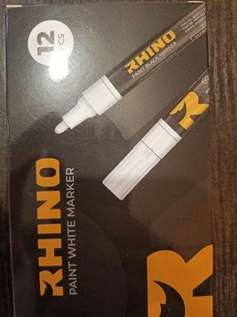 Маркер білий RHINO b8c-622 фото